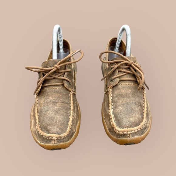Twisted X Shoes - Twisted X Womens Bomber Boat Shoes Driving Moc Size 6.5